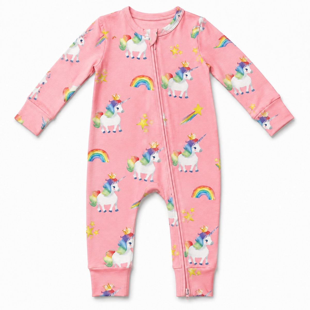 Ophelia's Unicorns Zipper Romper