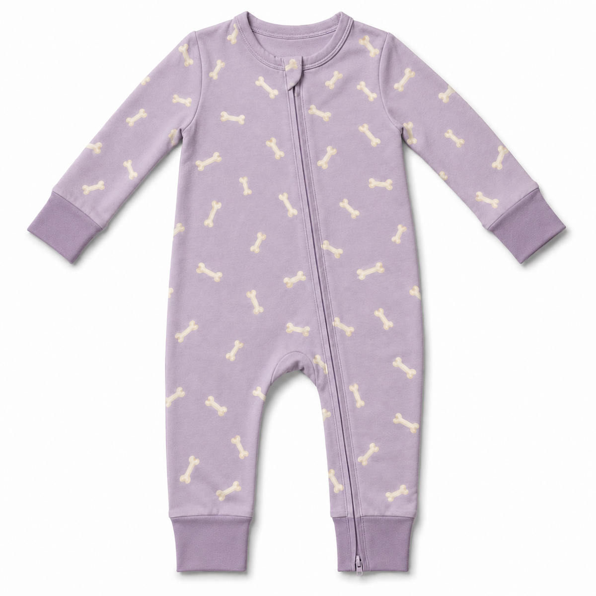 Bones Zipper Romper