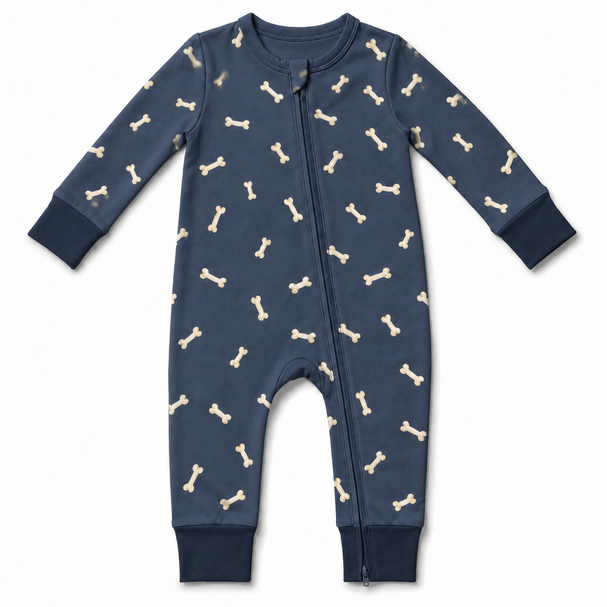 Bones Zipper Romper